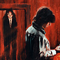 Mike and the Tall Man Painting by Sv Bell Mike and the Tall Man Painting by Sv Bell