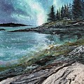 Milky Way over Maine Painting by Kellie Chasse Milky Way over Maine Painting by Kellie Chasse