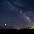 Milky Way with Jupiter and Saturn by Al Judge