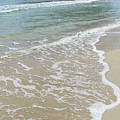 Clear sea water meets fine sand. Minimalist beach scene Photograph by Adriana Mueller Clear sea water meets fine sand. Minimalist beach scene Photograph by Adriana Mueller