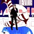 Mink DeVille - Le Chat Bleu Drawing by Sean Connolly Mink DeVille - Le Chat Bleu Drawing by Sean Connolly