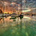 Mirrored Life Sea Clouds Sunrise by Joseph Desiderio
