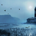 Misty Lighthouse by Shara Abel