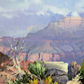 Misty Canyon Painting by Steve Henderson Misty Canyon Painting by Steve Henderson