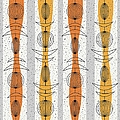 Mobiles Fabric in Orange Digital Art by Donna Mibus Mobiles Fabric in Orange Digital Art by Donna Mibus