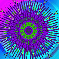 Mod 60's - Rainbow Mandala Digital Art by Ronald Mills Mod 60's - Rainbow Mandala Digital Art by Ronald Mills