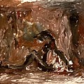 Model sitting on the floor III Painting by David Euler Model sitting on the floor III Painting by David Euler