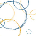 Modern Abstract Circles Design in White Drawing by Patricia Awapara Modern Abstract Circles Design in White Drawing by Patricia Awapara