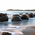 Tranquility - Moeraki Boulders, South Island. New Zealand Photograph by Earth And Spirit Tranquility - Moeraki Boulders, South Island. New Zealand Photograph by Earth And Spirit