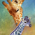 Mom and Baby Giraffe Painting by Hailey E Herrera Mom and Baby Giraffe Painting by Hailey E Herrera