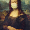 Mona Lisa wearing a mask Painting by Delphimages Photo Creations Mona Lisa wearing a mask Painting by Delphimages Photo Creations