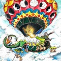 Montgolfiere Dragon Painting by Merana Cadorette Montgolfiere Dragon Painting by Merana Cadorette
