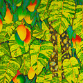 Monstera and Mango Painting by Daniel Jean-Baptiste Monstera and Mango Painting by Daniel Jean-Baptiste