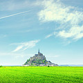 Mont Saint Michel, trees and clouds Photograph by Stefano Orazzini