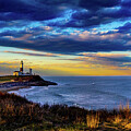 Montauk Point Lighthouse - Sunset Clouds by Shane Psaltis