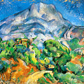 Monte Sainte-Victoire above the Tholonet Road 1896 Painting by Paul Cezanne Monte Sainte-Victoire above the Tholonet Road 1896 Painting by Paul Cezanne