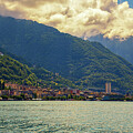 Montreux, Switzerland, on Lake Geneva, with Swiss Alps in the background by Miroslav Liska