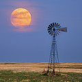 Moon and Windmill Twilight Photograph by Darren White Moon and Windmill Twilight Photograph by Darren White