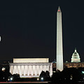 Moon Over Monument by Minnie Gallman