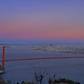 Moon Over The Golden Gate Photograph by Tom Singleton Moon Over The Golden Gate Photograph by Tom Singleton