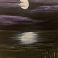 Moonlight Over Ludington Painting by Lisa White Moonlight Over Ludington Painting by Lisa White