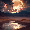 Moonrise on the Mojave by James Lloyd