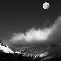 Moonrise Over Franconia Notch Photograph by Wayne King