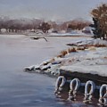 Morning Harbour Painting by Sheila Romard Morning Harbour Painting by Sheila Romard
