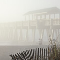 Morning Mist Creates Serene Atmosphere at Folly Beach Pier by Good Focused