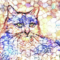 Mosaic Cat 670 Digital Art by Lucie Dumas Mosaic Cat 670 Digital Art by Lucie Dumas