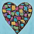 Mosaic Heart Painting by Amanda Dagg Mosaic Heart Painting by Amanda Dagg