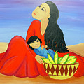 Mother and Corn Painting by Christina Wedberg Mother and Corn Painting by Christina Wedberg