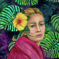 Mother Nature in Red Painting by Sheilah Renaud Mother Nature in Red Painting by Sheilah Renaud