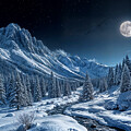 Mountain Moonlight by Cate Franklyn