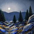 Mountain Mystery P Painting by Frank Wilson