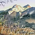 Golden Hour - Malibu Creek Painting by Luisa Millicent Golden Hour - Malibu Creek Painting by Luisa Millicent