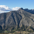 Sierra de Bernia mountain ridge and clouds Photograph by Adriana Mueller Sierra de Bernia mountain ridge and clouds Photograph by Adriana Mueller