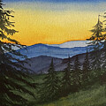 Mountain Sunset by Lisa Neuman