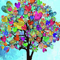 Much Love Grows On Trees Handmade Art by Sharon Cummings