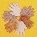 Multicultural hands circle concept made from bread Photograph by Simon Bratt Multicultural hands circle concept made from bread Photograph by Simon Bratt