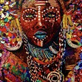 Mursi Painting by Kowie Theron Mursi Painting by Kowie Theron