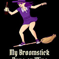 My Broomstick Runs on Wine Halloween Witch Digital Art by Flippin Sweet Gear My Broomstick Runs on Wine Halloween Witch Digital Art by Flippin Sweet Gear