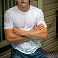 Nate in the hot tub Photograph by Jim Whitley Nate in the hot tub Photograph by Jim Whitley