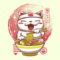 Neko Ramen Digital Art by Vincent Trinidad Neko Ramen Digital Art by Vincent Trinidad