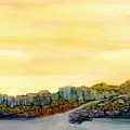 New Mexico Skyline Painting by Angela Marinari New Mexico Skyline Painting by Angela Marinari