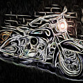 Night Biker Digital Art by Ronald Mills Night Biker Digital Art by Ronald Mills