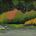 Night of kherlen Painting by Shurentsetseg Batdorj Night of kherlen Painting by Shurentsetseg Batdorj