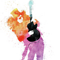 No036 MY GUNS AND ROSES Watercolor Music poster by Chungkong Art No036 MY GUNS AND ROSES Watercolor Music poster by Chungkong Art