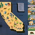 Norman Reeves - California - Pageant of the States - 1938 by Vintage Map