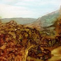 North through the canyon Painting by Angela Marinari North through the canyon Painting by Angela Marinari